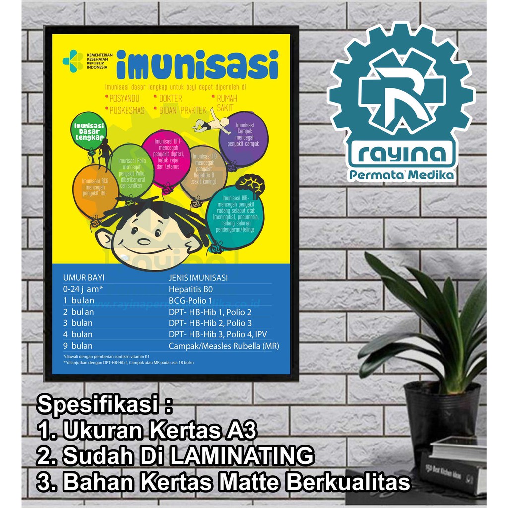 Jual Poster Imunisasi Indonesia|Shopee Indonesia