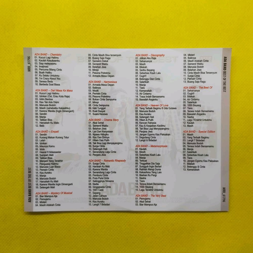 MP3 Best Of The Best ADA BAND | Shopee Indonesia