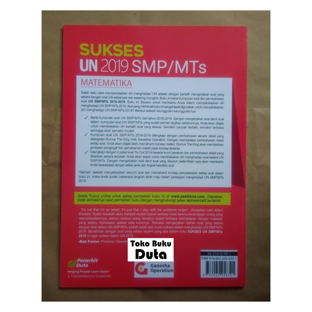Buku Kumpulan Soal UN Matematika SMP 2019 | Shopee Indonesia