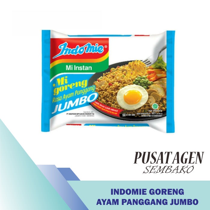 INDOMIE GORENG MI RASA AYAM PANGGANG JUMBO MIE INSTAN 127 G GR 127GR |  Shopee Indonesia