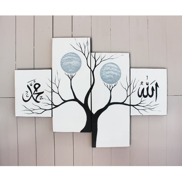 Jual Lukisan Dinding Kaligrafi Pemandangan Pohon 393 Set Indonesia|Shopee Indonesia 700_X_700_jpg