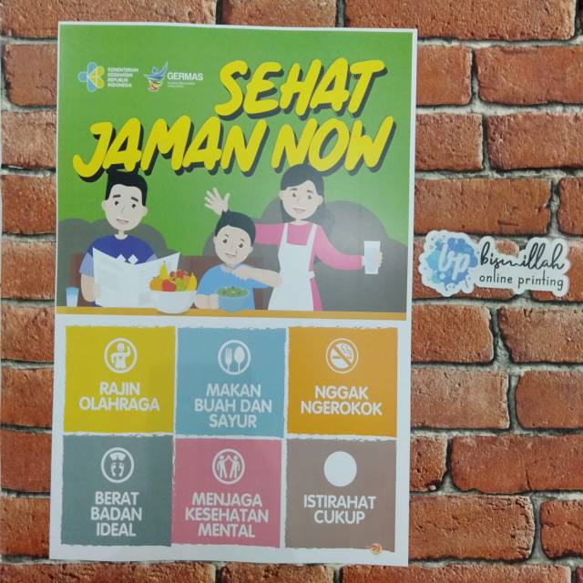 Jual Poster Sehat Jaman Now Indonesia|Shopee Indonesia 640_X_640_jpg