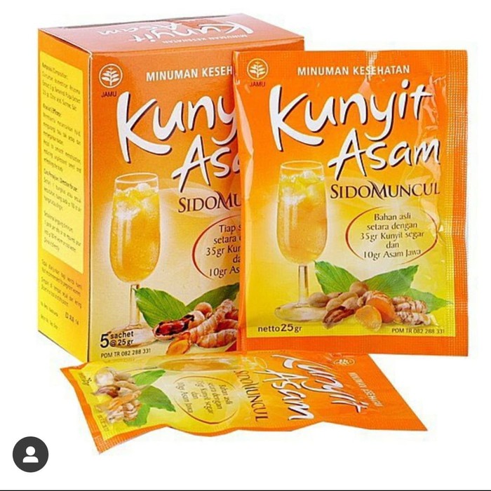 Minuman Herbal Tradisional KUNYIT ASAM Sido Muncul Jamu Alami Asam Jawa  Pelancar Haid Menstruasi | Shopee Indonesia