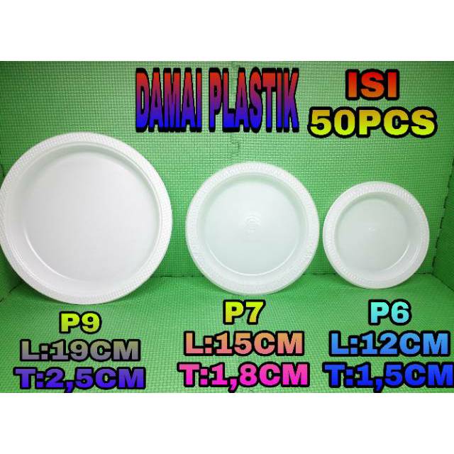 PIRING PLASTIK BESAR PIRING ACARA PIRING MAKAN PIRING PESTA UKURAN 9Inch |  Shopee Indonesia