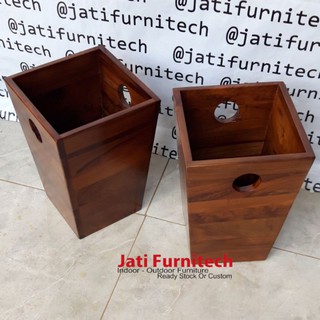 Tempat Sampah Kayu | Shopee Indonesia