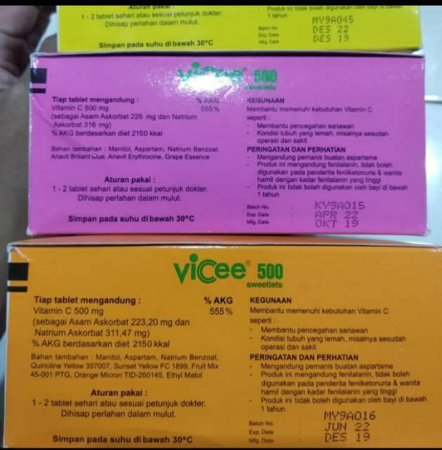 VICEE VITAMIN C - OBAT SARIAWAN PANAS DALAM IMUNITAS TUBUH ANTI VIRUS DLL |  Shopee Indonesia