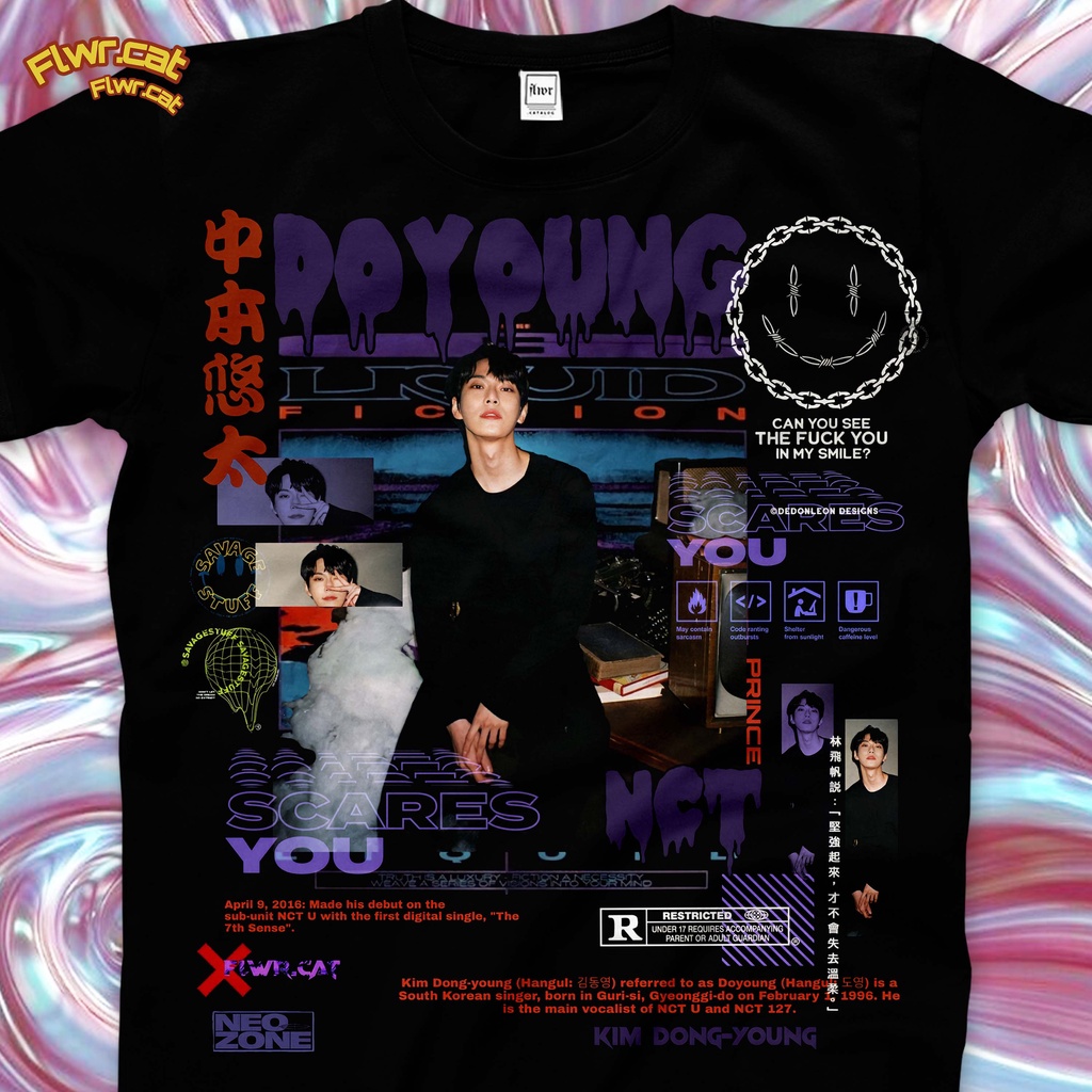 NCT / DOYOUNG TEE / FLWRCAT | Shopee Indonesia