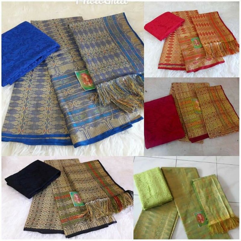 Jual set songket Palembang dan brukat brokat bahan kebaya Indonesia|Shopee  Indonesia
