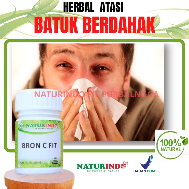 Obat Batuk Berdahak Ampuh Atasi Batuk Berdahak Kering Menahun Batuk Cina  Bron C Fit Naturindo | Shopee Indonesia