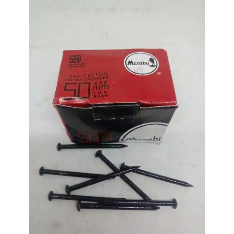 Paku Beton 5cm 3.2mm hitam isi 10 KD62 | Shopee Indonesia