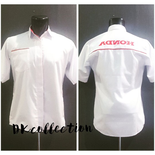 Jual MURAH !!! Baju Kemeja Seragam sales Honda Lengan pendek Size XL  Indonesia|Shopee Indonesia