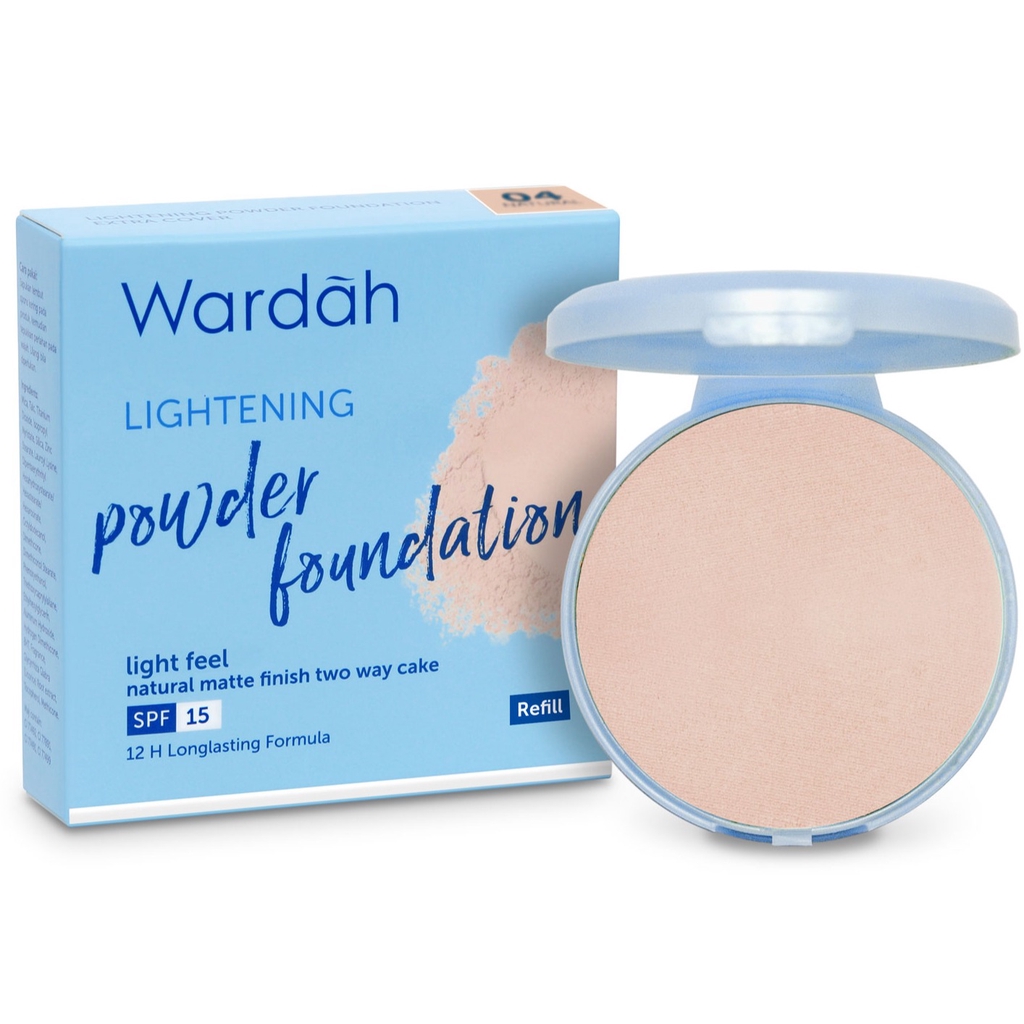 WARDAH REFILL Lightening Powder Foundation Light Feel | Shopee Indonesia