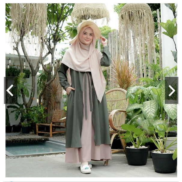 ASRI - MUFIDA DRESS GAMIS MUSLIM FASHION MUSLIM TERBARU | Shopee Indonesia