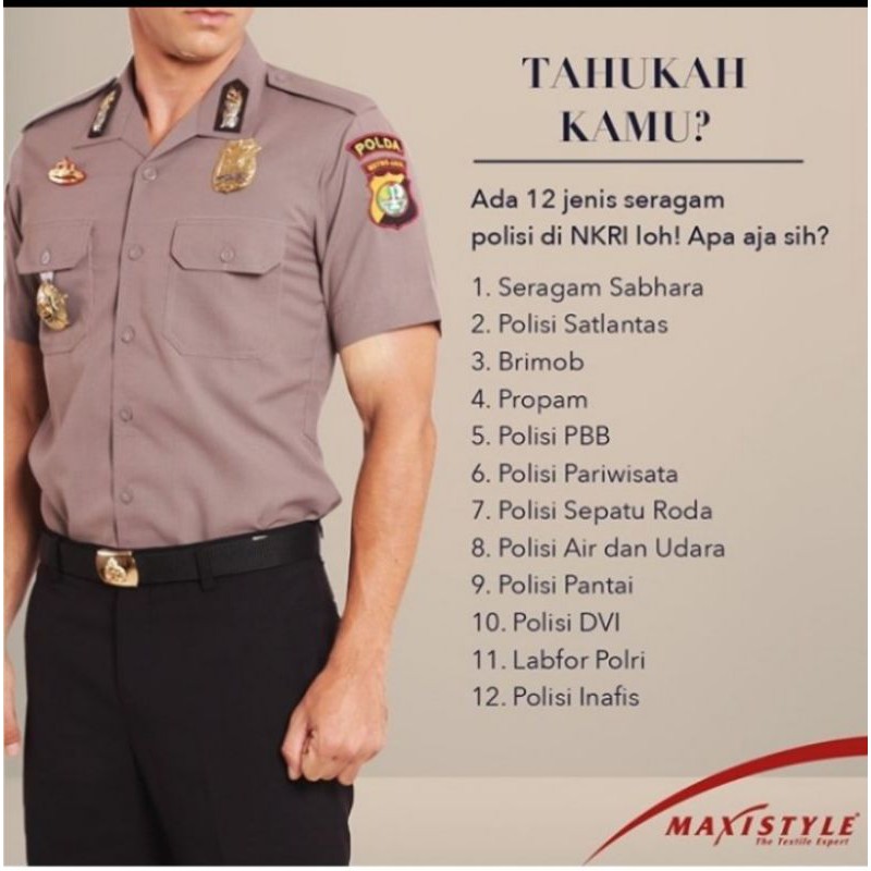 Jual grandefeel maxistyle warna khusus bahan seragam polisi  Indonesia|Shopee Indonesia