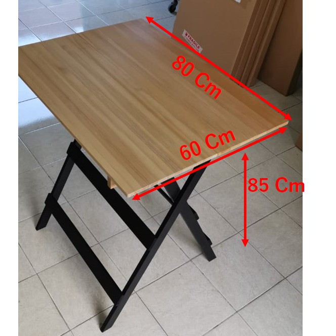 Meja Lipat Kayu 60x80 Tinggi 85 | Shopee Indonesia