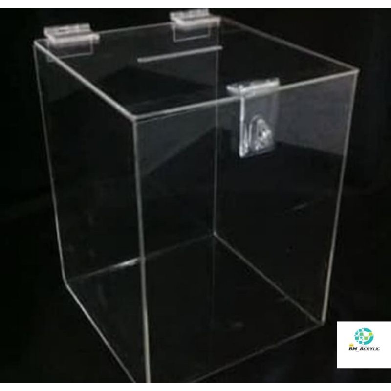kotak saran / kotak amal / kotak akrilik / kotak undian P10XL10XT10 |  Shopee Indonesia