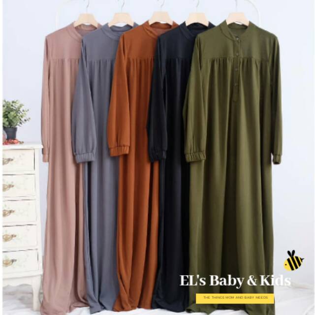 elsbabykids - gamis busui friendly bahan cashmere [tangan karet] | Shopee  Indonesia