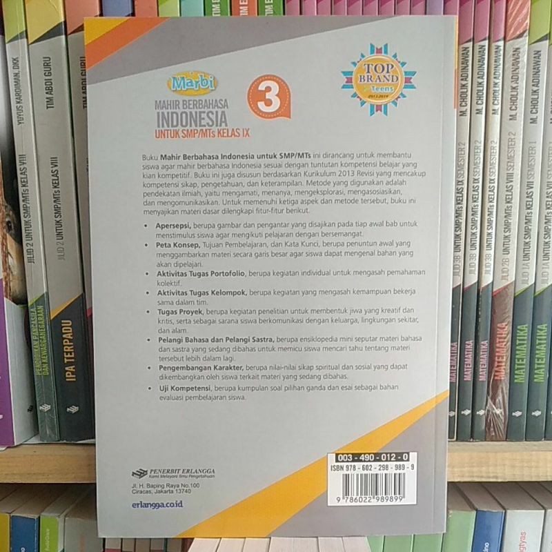 BUKU (MARBI) MAHIR BERBAHASA INDONESIA 3 UNTUK SMP/MTS KELAS 9 k13 revisi |  Shopee Indonesia