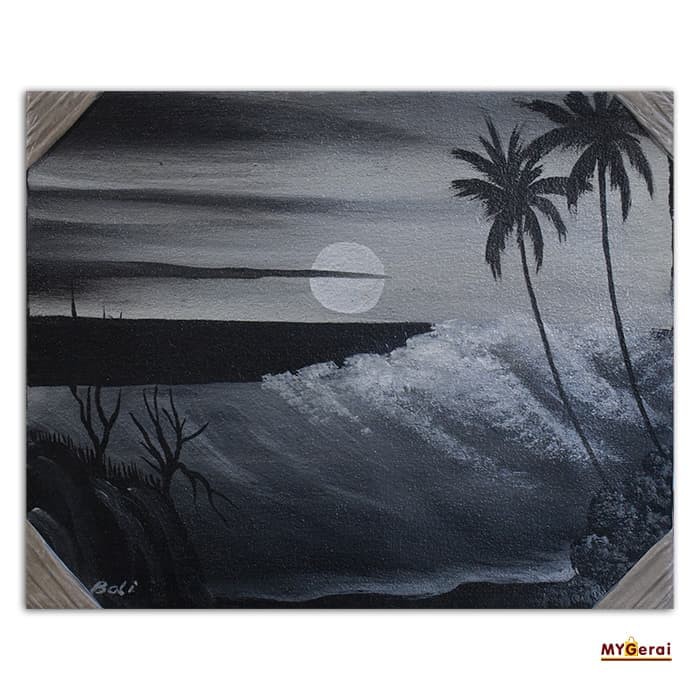 Gambar Zedge : Lukisan Pemandangan Alam Hitam Putih 700_X_700_jpg