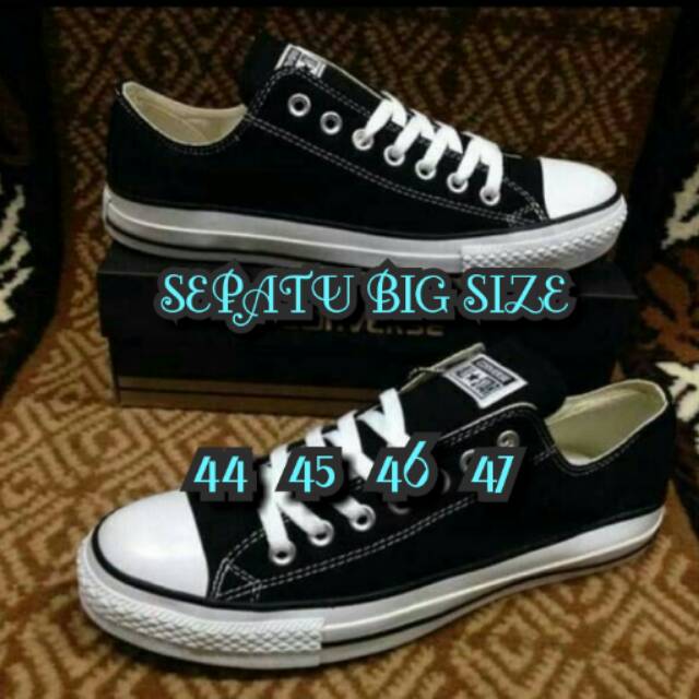 CONVERSE BIG SIZE/SEPATU UKURAN BESAR/ALL STAR SIZE BESAR/CONVERSE UKURAN  JUMBO 44_45_46_47_ | Shopee Indonesia