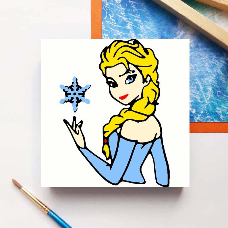 Jual Paint By Number Frozen Elsa 20X20 Wooden Painting Kit/Set Melukis Anak/Paket Mewarnai/Gratis Easel Indonesia|Shopee Indonesia 794_X_794_jpg