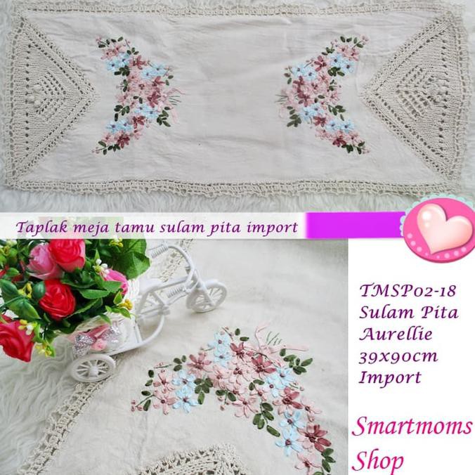 Jual Terbaru !!! Taplak Meja Tamu Import Rajut Jala Sulam Pita / Taplak Rajut 40X100Cm Indonesia|Shopee Indonesia 676_X_676_jpg