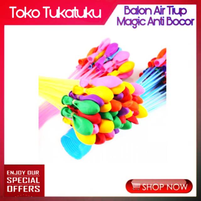 Partycode Balon Air Tiup Anti Bocor Magic Waters Balon 111pcs | Shopee  Indonesia