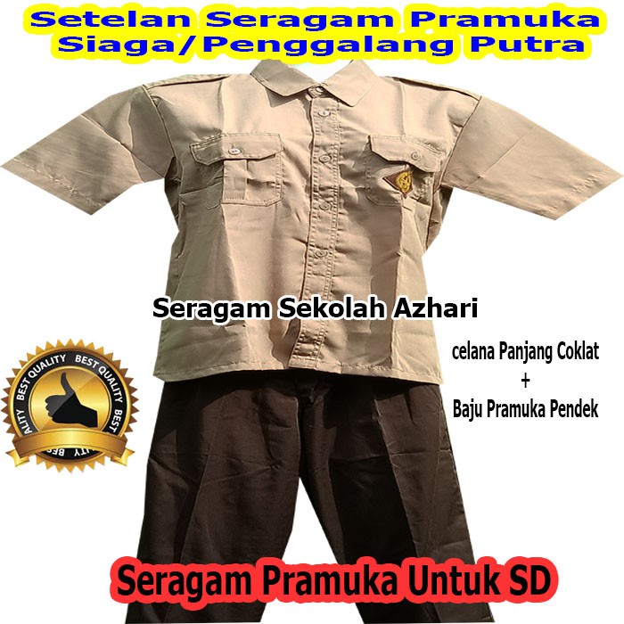 Jual Setelan Seragam Pramuka SD Laki Laki Lengan Pendek Jumbo-Set Seragam  Pramuka Penggalang Putra Pendek-Seragam Pramuka-Seragam Sekolah  Indonesia|Shopee Indonesia