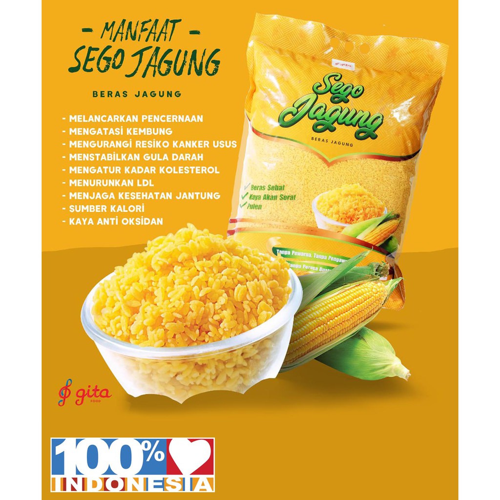 Sego Jagung (Beras Jagung) 700 gram | Shopee Indonesia