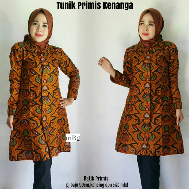 30 Model  Baju  Tunik Batik  Resmi  Fashion Modern dan 