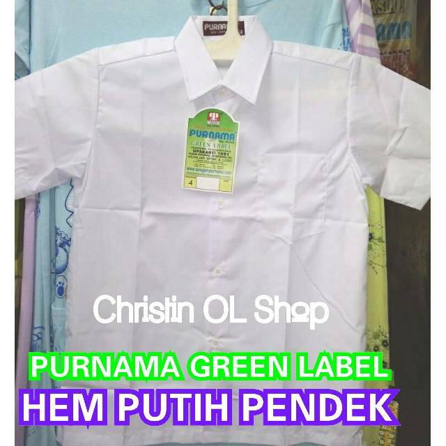 Jual SERAGAM SEKOLAH PURNAMA HEM PUTIH PENDEK NOMER KECIL sampai JUMBO  Indonesia|Shopee Indonesia