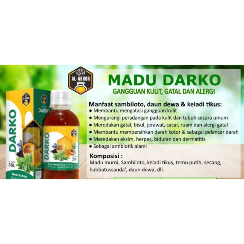 Jual MADU HERBAL DARKO. UNTUK MEMBERSIHKAN DARA KOTOR, GANGGUAN KULIT,  GATAL DAN ALERGI Indonesia|Shopee Indonesia