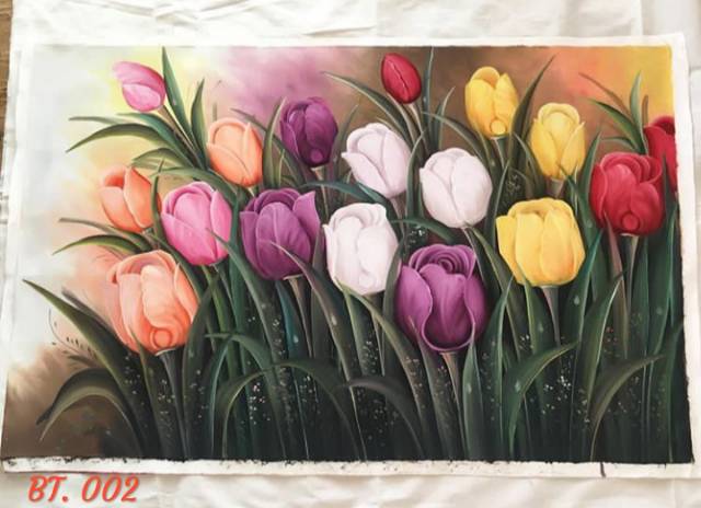 Jual Lukisan Bunga Tulip Ukuran 135X85 / 120X60 / 90X60 / 80X60 Indonesia|Shopee Indonesia 464_X_640_jpg