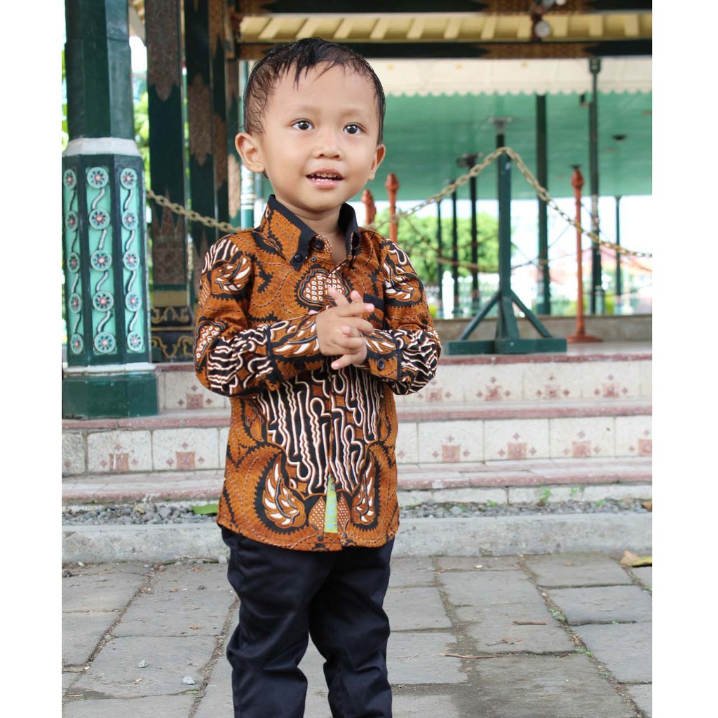 30 Model  Baju  Kemeja Batik  Anak  Laki  Laki  Fashion 