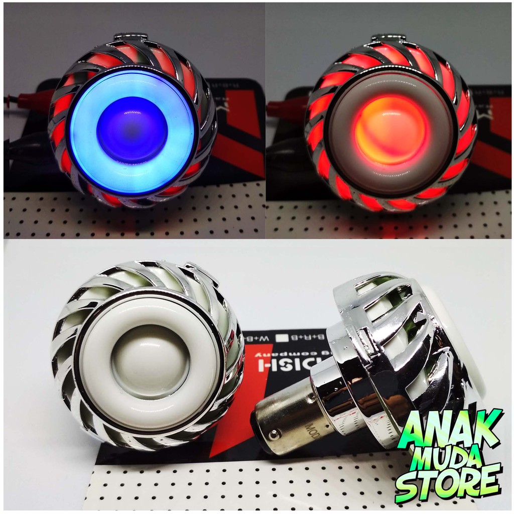 LRP2) Lampu Rem Belakang Projie Lampu Stop Rem Motor Model Spiral Kipas  Variasi Beat Vario Mio Fino | Shopee Indonesia