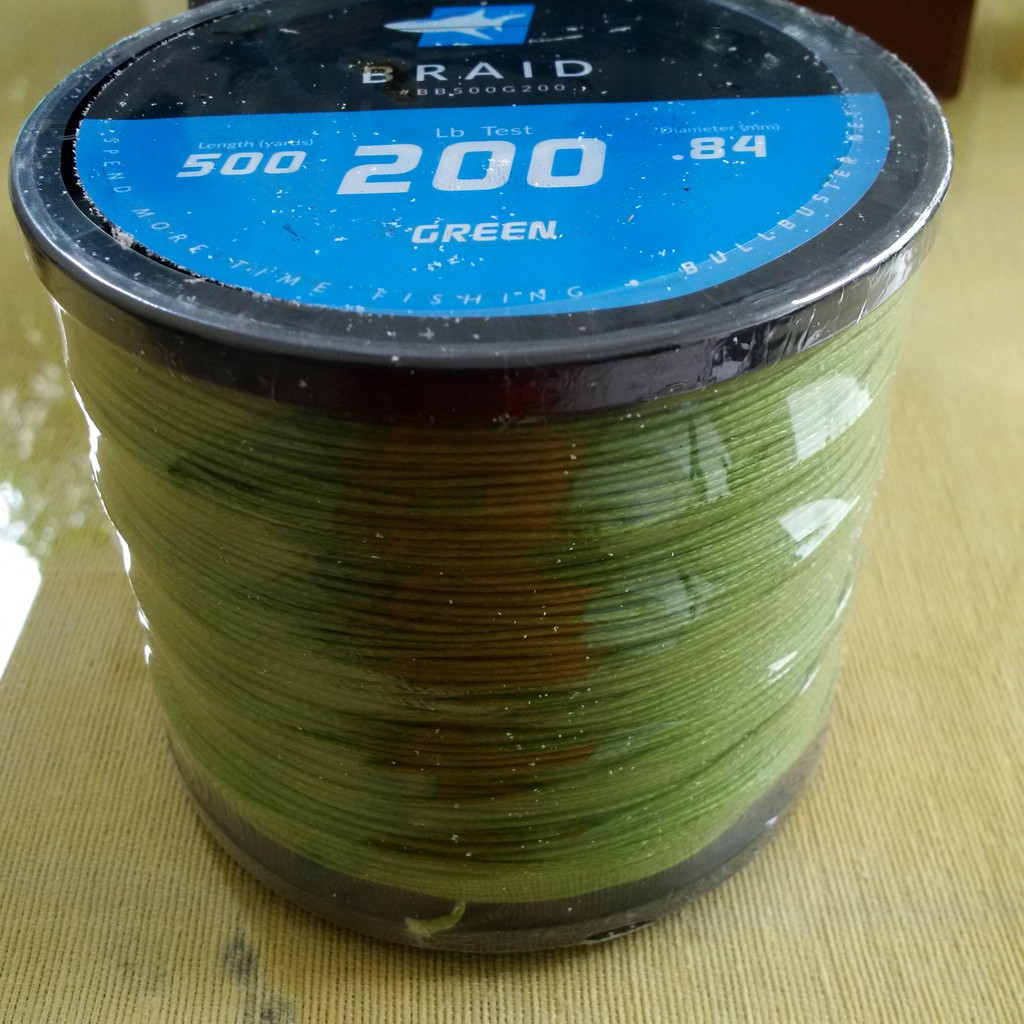 BullBuster Braided 200lbs Warna HIJAU 1 Roll 500yards 457.2meters | Shopee  Indonesia