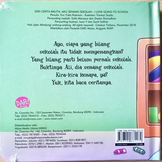 SOLD! BUKU CERITA ANAK: AKU SENANG SEKOLAH | Shopee Indonesia