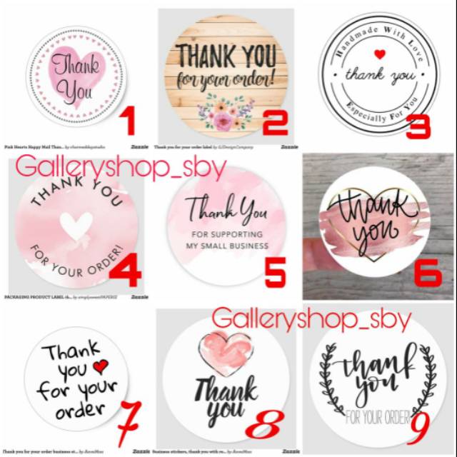 Jual Stiker Ucapan Terima Kasih Untuk Jualan Makanan Dessert Box Kue Kering Camilan Gift Card Thank You Indonesia|Shopee Indonesia 640_X_640_jpg