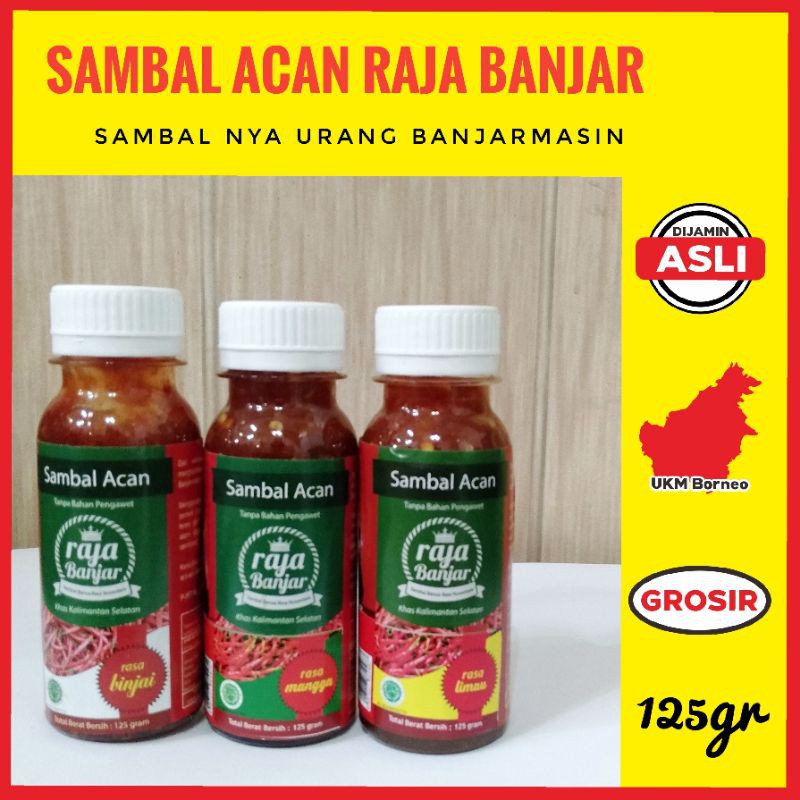 Jual Sambal Acan Raja Banjar ( ARB ) Oleh Oleh Banjarmasin Kalimantan  Selatan Indonesia|Shopee Indonesia