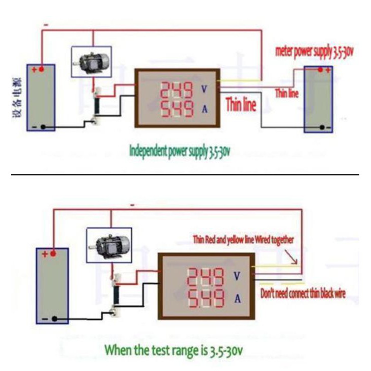 500A 300V Dual Voltmeter Ammeter Digital Volt Ampere Meter + Shunt | Shopee  Indonesia