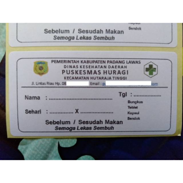 Jual Etiket Obat Puskesmas Klinik Rumah Sakit Apotek Sticker Stiker Label  Jadwal Minum Obat isi 1000 Indonesia|Shopee Indonesia