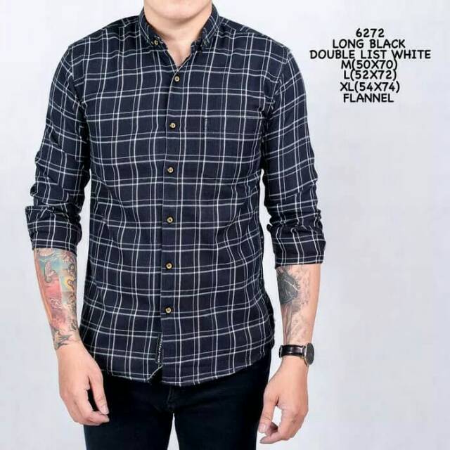 Jual Kemeja Pria Berkuasa Kotak Kotak Hitam Putih Cowo Keren Jangkis Promo Diskon Indonesia|Shopee Indonesia 640_x_640_jpg