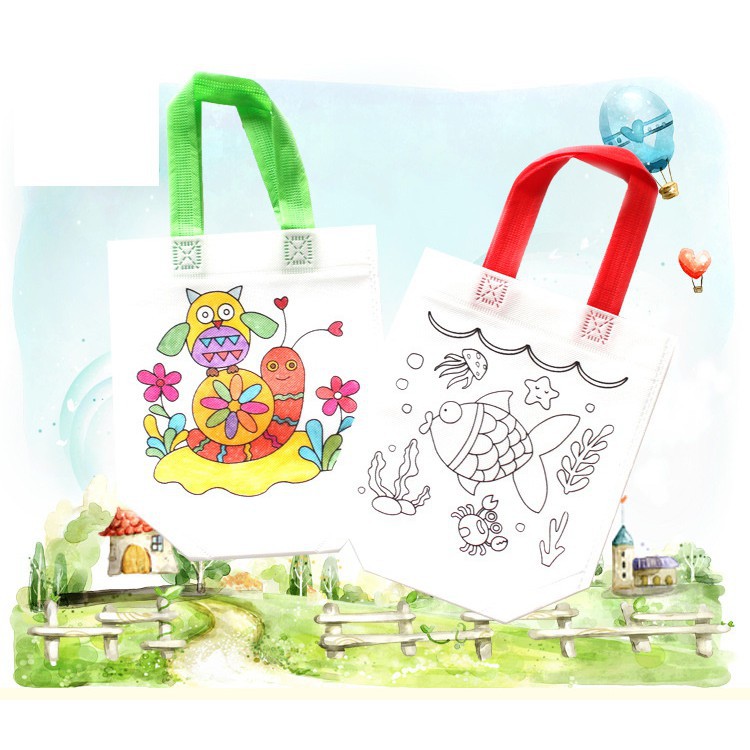 Mainan kerajinan tangan anak, Mainan DIY menggambar tas anak, Kreatifitas  mewarnai-TAS | Shopee Indonesia