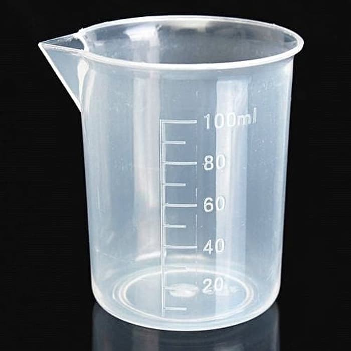 Beaker Glass 100 ML / CC Plastik Gelas Beker Gelas Takar Ukur Plastik Kimia  Laboratorium | Shopee Indonesia