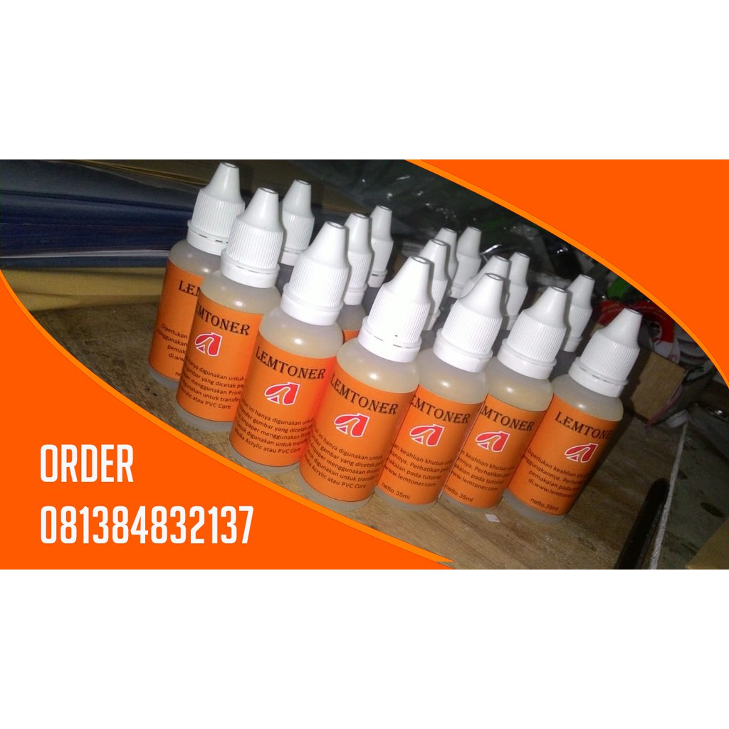 Lem toner akrilik cara sablon akrilik dengan artpaper isi 5 botol | Shopee  Indonesia