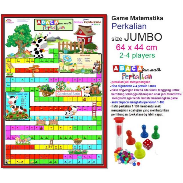 Game Matematika Perkalian Abaca Fun Math | Shopee Indonesia