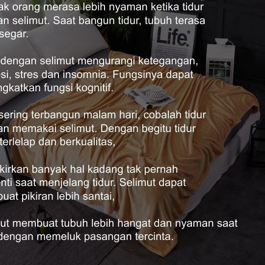 Jual ☆ Selimut Bulu Dewasa Polos Halus UK 160x200cm Super Lembut - Hitam ❅  Indonesia|Shopee Indonesia