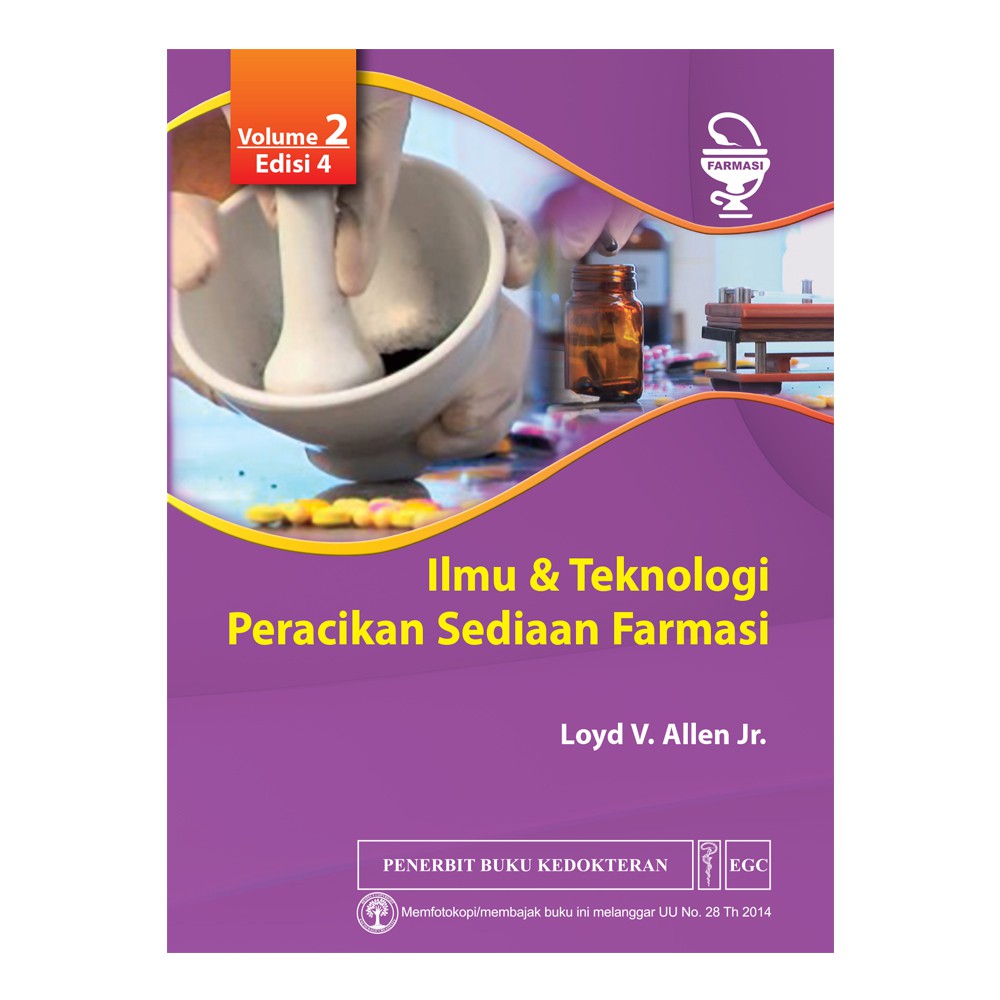 Jual EGC Ilmu &amp; Teknologi Peracikan Sediaan Farmasi Vol. 2 Edisi 4  Indonesia|Shopee Indonesia