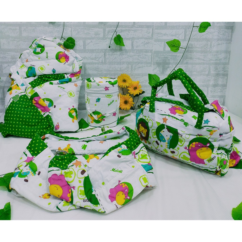 original Perlengkapan bayi tas set / tas bayi selimut gendongan tempat  botol susu / tas selimut | Shopee Indonesia