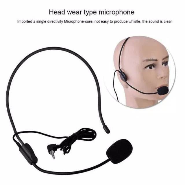 Jual Microphone Recording Rekaman Bentuk Headset Style Call Center  Omnidirectional 52dB - MF03 Indonesia|Shopee Indonesia